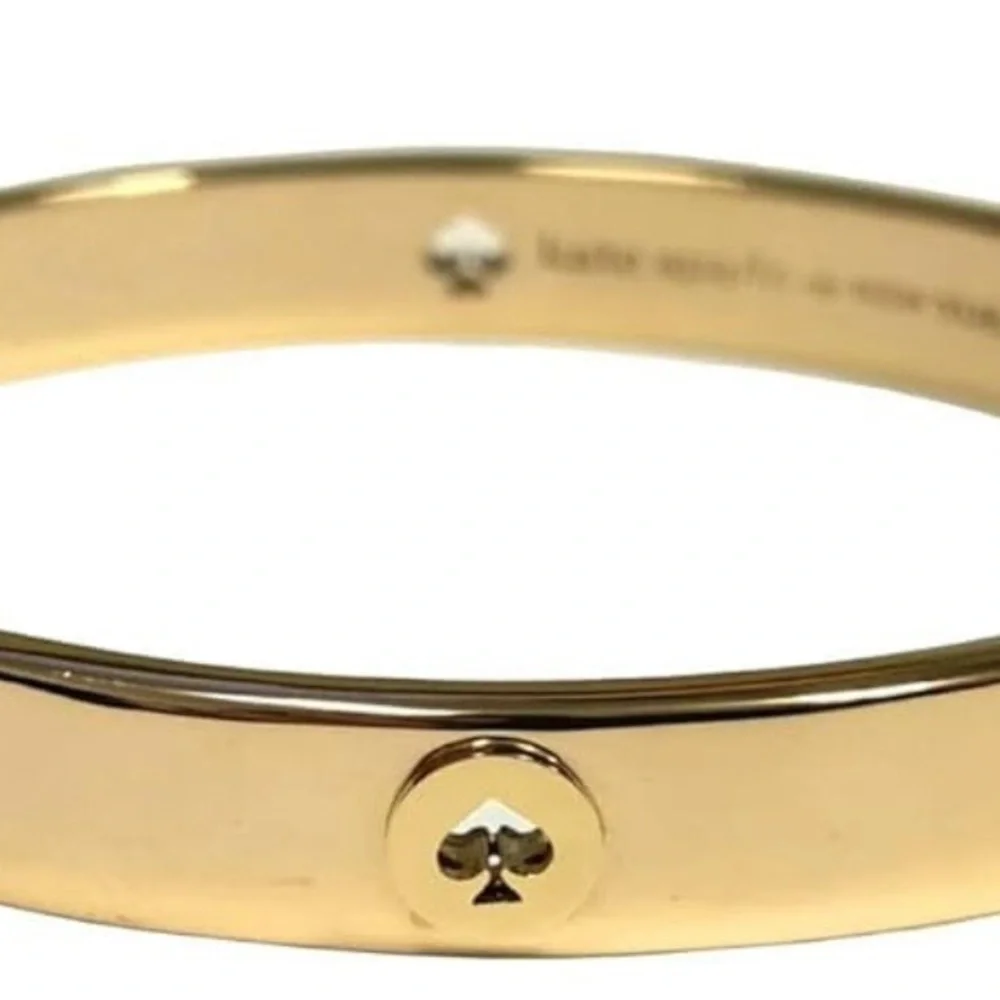 Kate Spade Spot the Spade Studded Bangle Bracelet - Minimalist Quiet Luxury - Picture 8 of 12